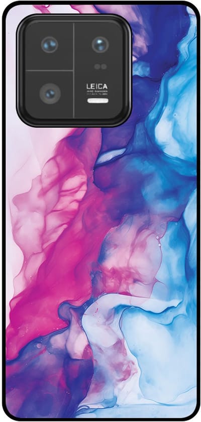 Smartphonica Telefoonhoesje Geschikt voor Xiaomi 13 Pro met Roze Blauw Marmer Opdruk - TPU Backcover Case Rose Blue Marble Design geschikt voor Xiaomi 13 Pro