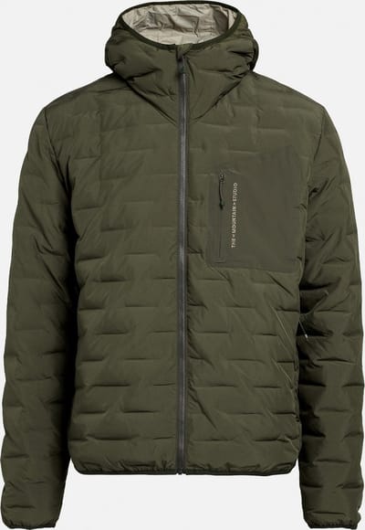 The Mountain Studio Reversible light hood jacket 1043 forest green seneca rock S