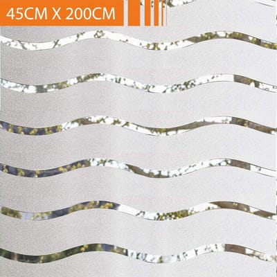 Simple Fix Raamfolie - 45cm x 200cm - Zonwerend en Isolerend - Plakfolie - Decoratiefolie - Statisch - Zonwerend - Anti Inkijk - Golvend - HR++