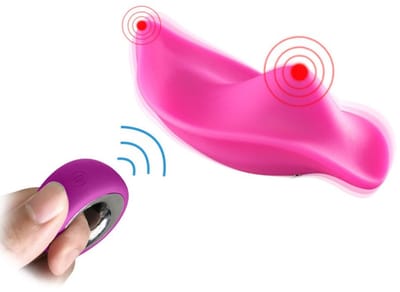 Oneay Draagbare ondergoedvibrator, seksspeeltje voor volwassenen, geschikt voor vrouwen of stellen, mini clitorisvibrator met afstandsbediening, meerdere vibratiestanden, seksspeeltje.