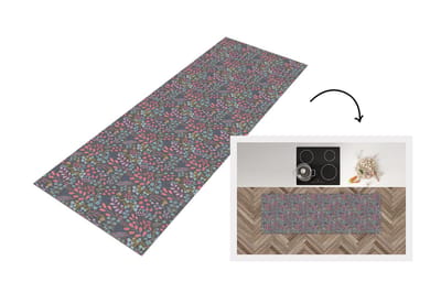 Keukenloper - Loper keuken - Bloemen - Pastel - Design - Natuur - 150x50 cm - Keukenloper vinyl