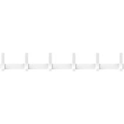 Wandkapstok Functionals JUST 90 Chalk White, 12 haken, tot 10 kg, aluminium en kunststof, wit