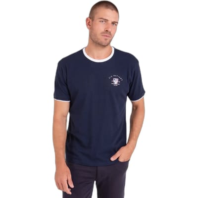 T-shirt met contrasterende boorden Camberabero