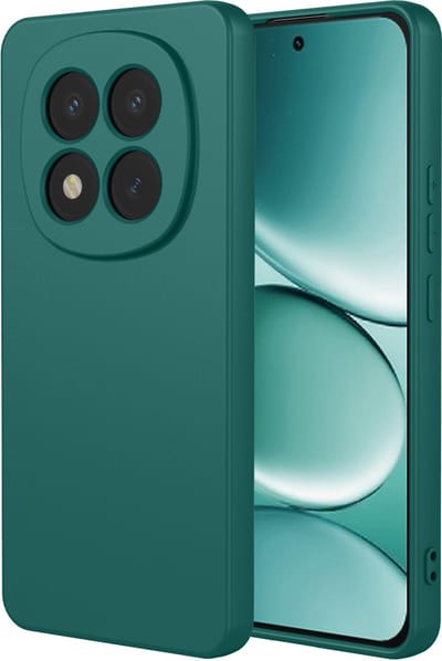 MobyDefend Hoesje - Geschikt voor Xiaomi Redmi Note 15 Pro 5G - Matte Siliconen Backcover - Groen