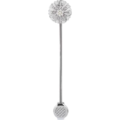 Moderne Eenvoudige Lente Magnetische Gordijn Gesp Bindbanden Clips met Faux Parel Decoratie white