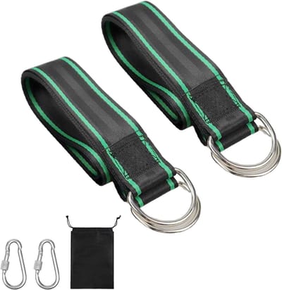 Schommel Accessoires Set - Groen - Hangmat Touw - Moergespen - Voor Schommels en Hangmatten - 2 Stuks
