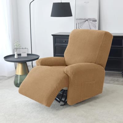 Polar Fleece Relaxfauteuilhoes Elastisch Allesomvattend Relax Sofahoes Loungestoel Fauteuilhoezen Met Zijvak
