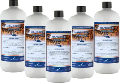 Handzeep Orange 1 liter - set van 5 stuks - Voordeelverpakking