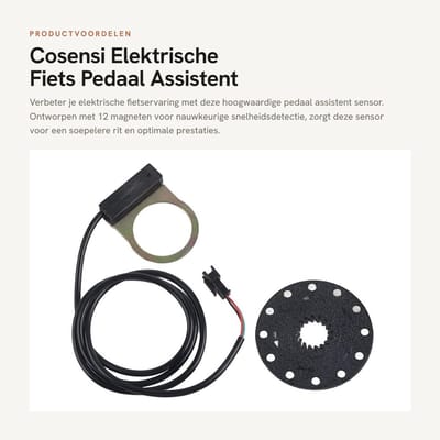 Dailygoods - Elektrische Fiets Pedaal Assistent Sensor met 12 Magneten