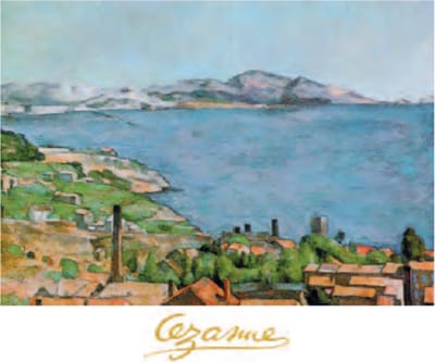 Paul Cezanne - De baai in Marseille - Kunstposter - 50x70 cm