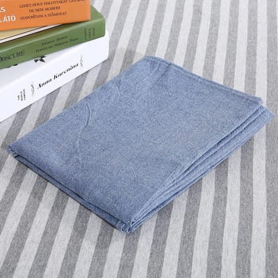 Housse de Canapé de Massage SPA Salon de Beauté Coton Doux Housse de Lit avec Trou Respiration Visage Marine bleu marine