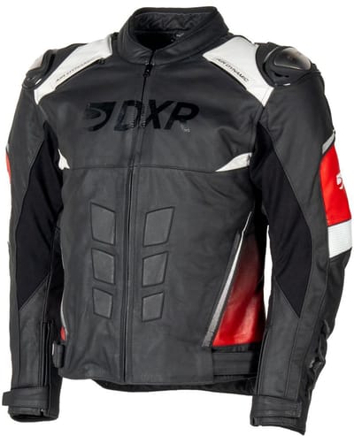 MOTOBLOUZ Motorjas RANDY Mannen| Middenseizoen|Zwart/Wit/Rood XL CE-gekeurd