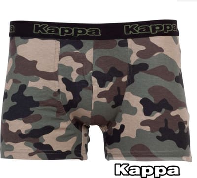 Kappa 2 paar boxershorts skin fit maat M Camo/cactus
