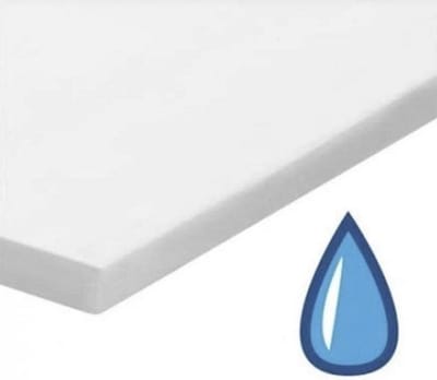 waterdicht Matrasbeschemer hoeslakenbadstof- Antibacterieel-Voor Topper-Tweepersoons-180x200 cm- Wit