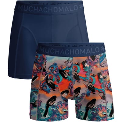 Muchachomalo – Boxershort Heren – 2 Pack – Normale Lengte – Onderbroeken Heren – Boxershort – Ondergoed – 95% Katoen