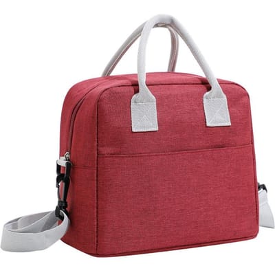 Lunchtas met Schouderband Handvat Koeltas Dames Draagbare Voedseltas voor Werk Student Thermische Lunchbox Koelkasttas