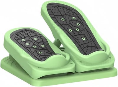 Mini Stepper - Beentrainer Zittend - Zachte Been Oefening - Verstelbare Hoek - 33 x 30 x 10 cm - Groen