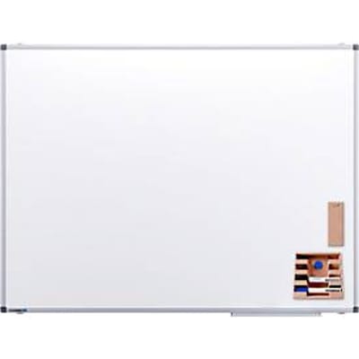 Legamaster Whiteboard PREMIUM, staand/liggend, wit gelakt staal + aluminium frame, magnetisch, inclusief uitgebreide accessoires, B 1200 x H 900 mm
