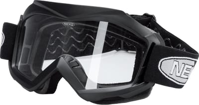 Veiligheidsbril voor motorhelm - Enduro bril 1.0, unisex, polycarbonaat matzwart