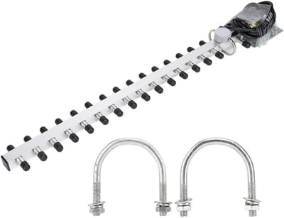 Yagi Antenne - Router Antenne Netwerkkaart - Draadloze Netwerken Uitbreiden - Hoge Versterking 25 dBi - 1.5 Meter Lengte - Zilver