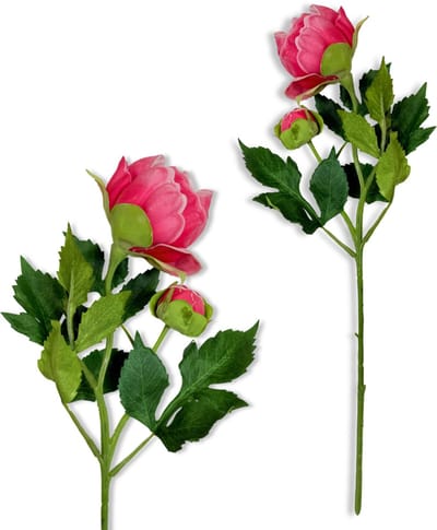 Inspiruj - Gałązki Kwiatowe - Ciemnoróżowa Piwonia - 44 cm