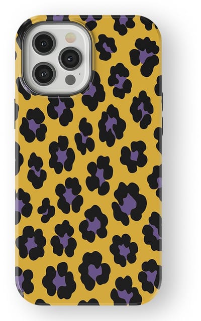 DripCase Luipaard Hoesje geschikt voor iPhone 12 Pro | Backcover met Mag | Hoesje met Dierenprint geschikt voor iPhone 12 Pro Wild Electric