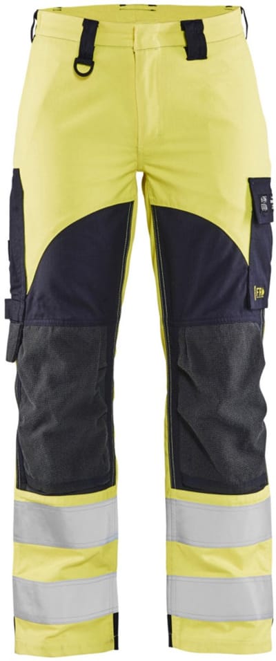 Blaklader Multinorm Dames Werkbroek Inherent 7189-1512 - High Vis Geel/Marineblauw - C36