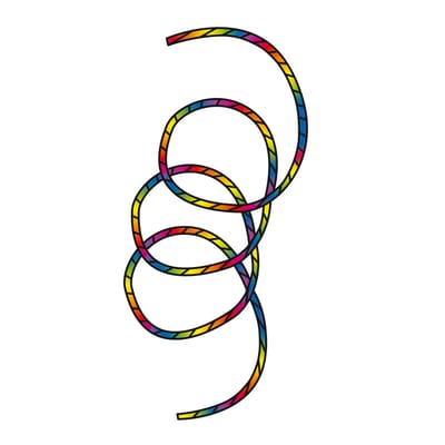 Vliegerstaart HQ Tube Tail Classic Rainbow 24 m 126447 Regenboog 10 x 2400 cm