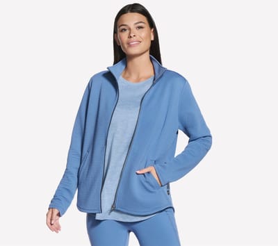Skechers THE HOODLESS HOODIE GOWALK SH Dames Trui - Blauw