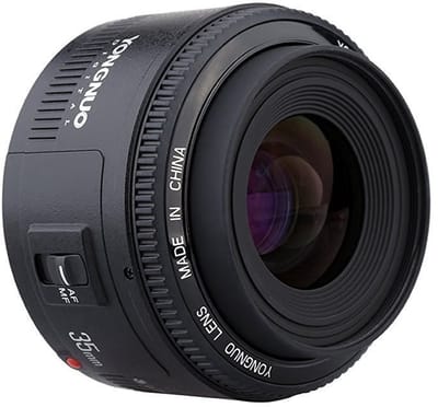 Dailygoods - Dailygoody - Yongnuo EF 35mm F/2 Lens - Groothhoek Vaste Autofocus - Ideaal voor Portretfotografie - Lichtgewicht en Compacter Ontwerp - Perfect voor .