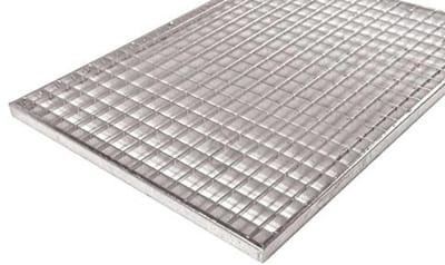 Verzinkt normrooster 300x1000mm met U-profielinzetting