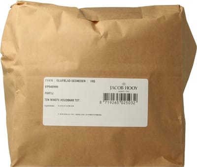 Jacob Hooy Olijfblad gesneden 1 Kilogram