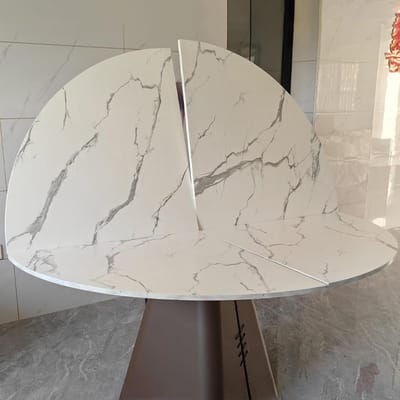 Rond Tafelblad - Opvouwbaar Blad - Feesttafel Decoratie - Waterdicht Glad Oppervlak - 120 cm Diameter - Houtkleur