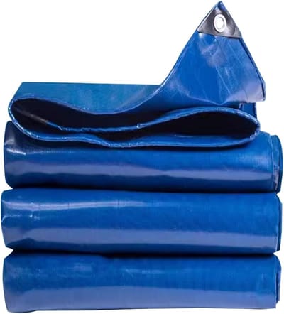 PVC Zeildoek - Zwaar Grondzeil - Bescherming Buiten - Versterkte Ogen - 1.2x1.8m - Transparant