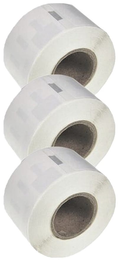 3x ABC huismerk etiketten rol geschikt voor Dymo 11352 wit 25x54 mm geschikt voor Labelwriter 4XL 310 320 330 400 450