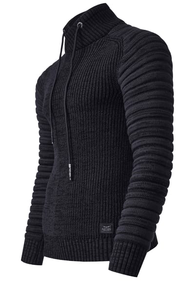 Biker Chunky trui met hoge kraag