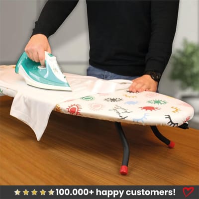 Comfort Strijkplankovertrek 100% BCI Katoen - Extra Dikke Moltonlaag - 120x40CM - Twee Maten - Strijkgemak - Ontworpen met Passie Gemaakt met Liefde