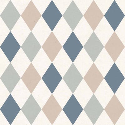 Behang - Kinderkamer- Babykamer -Ruiten - Blokjes - beige - blauw- Jongenskamer - Kinderbehang - 0,53 x 10,05 M