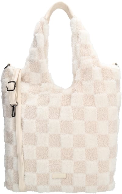 Beagles Foz Shopper - Schoudertas - Crossbody - Teddy - Tote Bag - Dames Tas - Crème