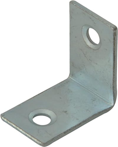 Hoekbeugels - Verstevigingshoek - Kastverbindingen Verstevigen - Voorgeboord Design - 25mm 10 Stuks - Zinkkleurig