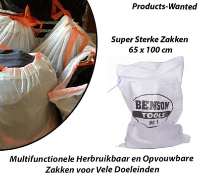 15-Stuks Multifunctionele Herbruikbaar en Opvouwbare Zakken voor Vele Doeleinden