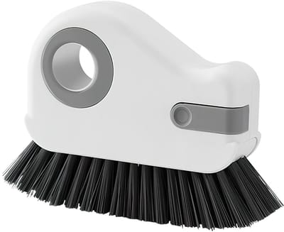 Dailygoods- Groefreinigingsborstel Draagbaar - Raamkozijnreiniger - Voegenborstel - Vensterreiniging - Multifunctionele Borstel - Harde Borstelharen - Reinigingsborstel