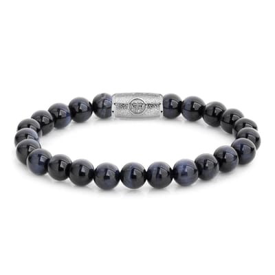Rebel&Rose armband - Tiger Blues - 8mm
