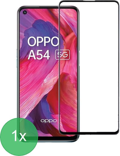 Screenprotector Geschikt voor: Oppo A54 5G / A74 5G / A93 5G Full 1x - screen protector - volledige glas - bescherming - beschermglas - ZT Accessoires