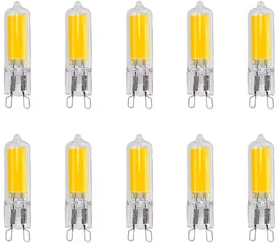 Avide G9 LED Insteeklamp 2W 220-240V - 3000K - 200lm - LED Lampjes Insteek - Warm wit licht - Vervangt 21W lamp - 10 stuks
