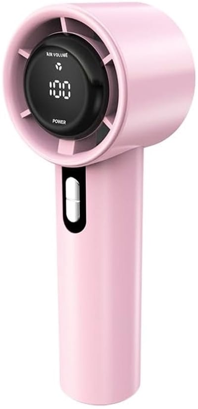Nieuwe modellen voor 2025 - Handventilator - mini ventilator - handventilator oplaadbaar - Handventilator oplaadbaar in Mini - & Handventilatoren Digitaal Display - roze