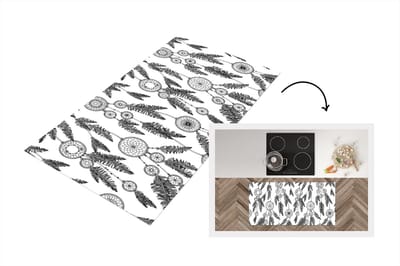 Keukenloper - Loper keuken - Droomvanger - Veren - Indiaan - Patronen - 120x60 cm - Keukenloper vinyl