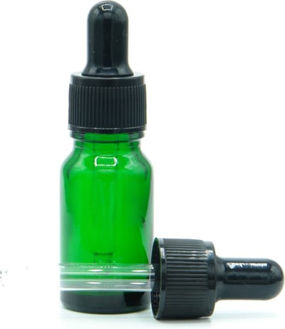 Pipetflesje 10ml Groen 1 stuk - Glazen Groene Flesje met Pipet - Pipetfles