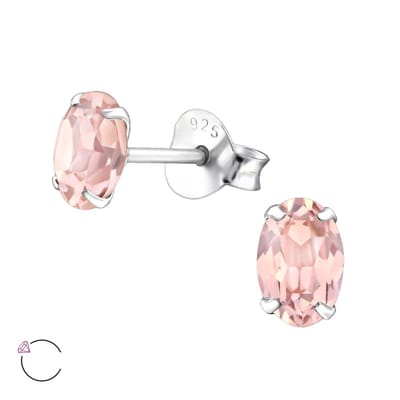 WeLoveSilver - oorstekers - Swarovski kristallen - 925 zilver - elegant