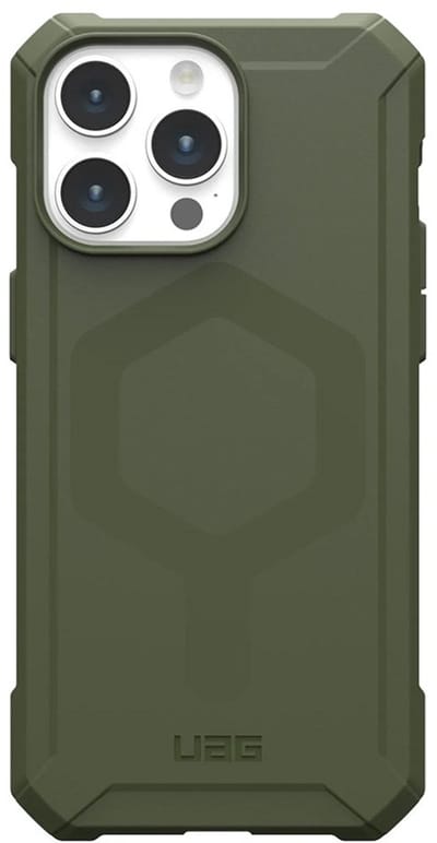 UAG - Essential Armor Mag iPhone 15 Pro Hoesje | olijfgroen
